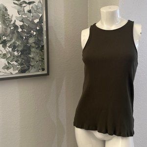 Express Olive Green Tank Top